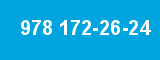 978 172-26-24 978 172-26-24